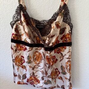 Lane Bryant Women’s Size 16 Floral Lace and Velvet Trim Cami